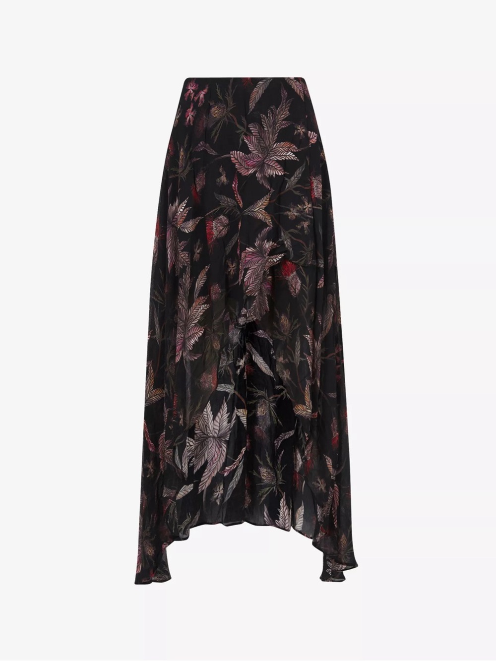 All Saints Slvina Harris Floral Woven Maxi Skirt Size 2 - Picture 5 of 14